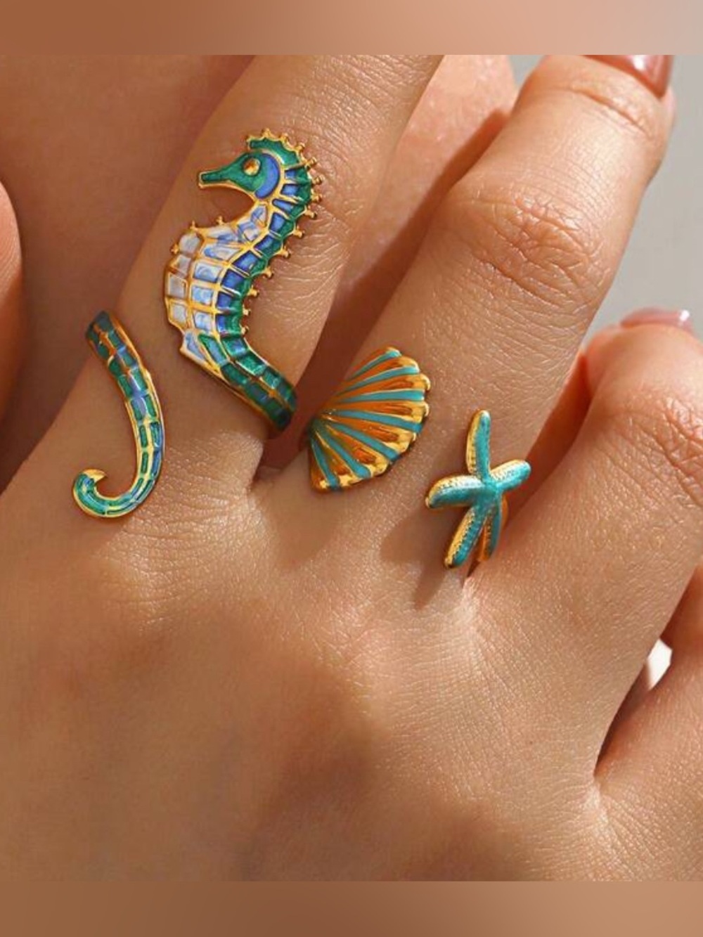 Seahorse ring #2561 - Picture 4 of 6